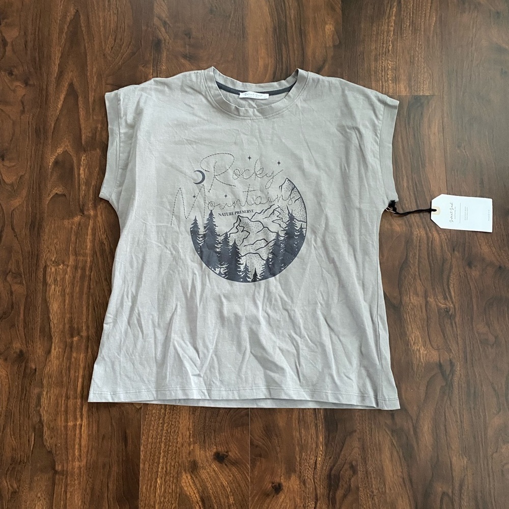 NWT Sweet Soul Clothing Co Rocky Mountains Nature Preserve Tee Size Large
